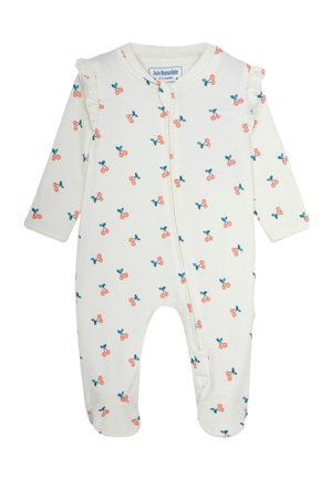 JoJo Maman Bébé CHERRY  ZIP REGULAR FIT - Grenouillère - cream