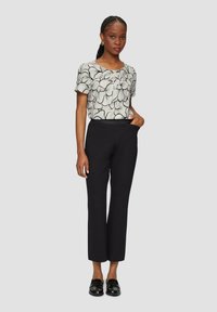 s.Oliver BLACK LABEL MET FIJN MOTIEF EN PLOOITJES - Bluse - natur