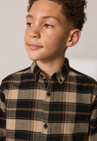 Next REGULAR FIT LONG SLEEVE BRUSHED CHECK  - Camicia - tan brown