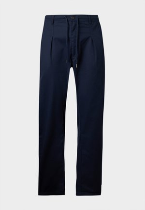 DOUBLE PLEAT PANT UNISEX - Pantaloni - navy