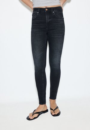 Stradivarius, Jeans skinny - black denim