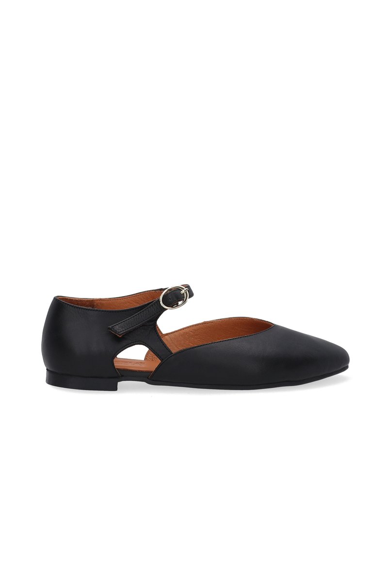 VENEZIA Ballerina's met enkelbandjes - black