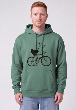 watapparel, FAHRRAD UND PIZZA UNISEX - Kapuzenpullover - green bay