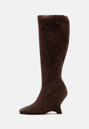 GIABORGHINI CLEMENTA - Bottes compensées - chocolate
