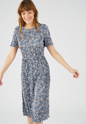 Damart MANCHES COURTES - Robe pull - noir graphique
