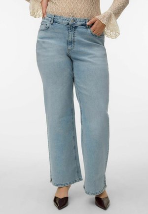 Vero Moda Curve VMCTESSA - Jean droit - light blue denim