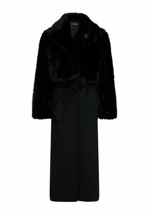KARL LAGERFELD, KARL LAGERFELD COAT BELTED LONG - Manteau classique - black