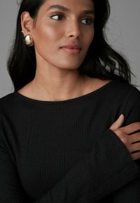 Next TALL FIT - LONG SLEEVES RUCHED  - Nappali ruha - black