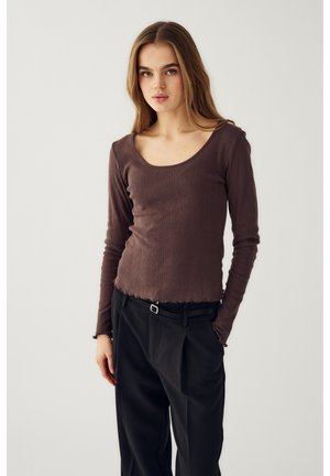 T-shirt à manches longues - chocolate