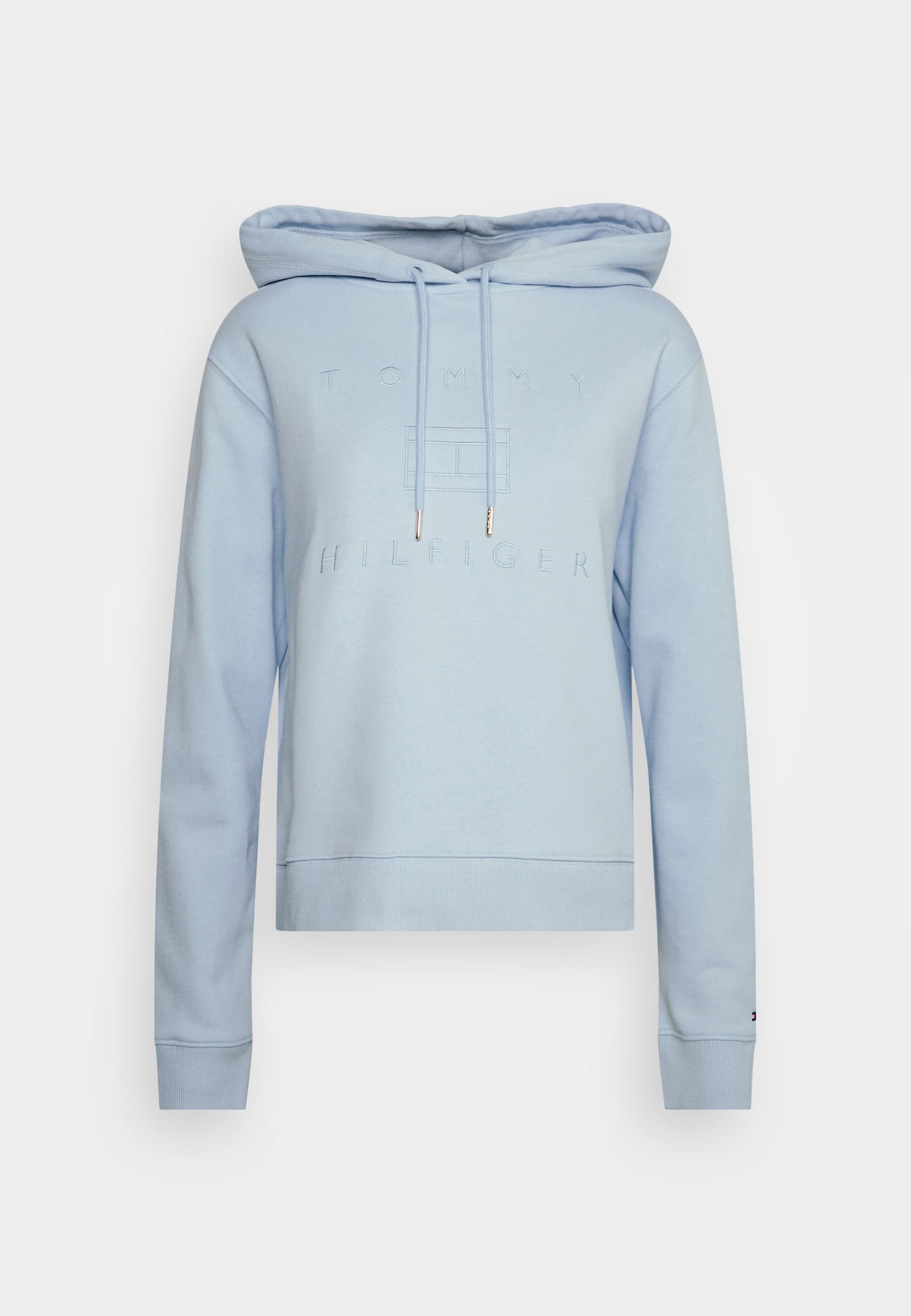 Tommy Hilfiger METALLIC HOODIE - Sudadera - breezy blue/azul claro -  Zalando.es