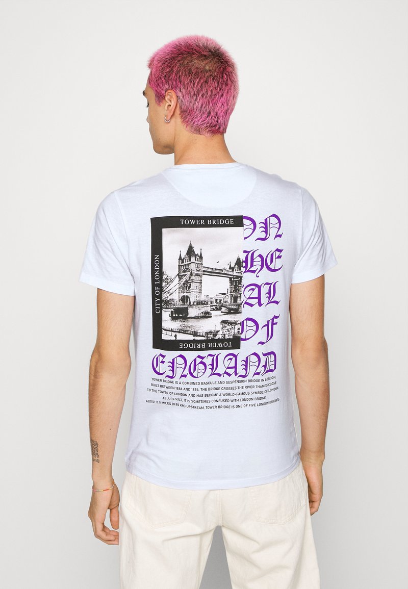 Brave Soul T-shirt estampada - optic white/multicolour