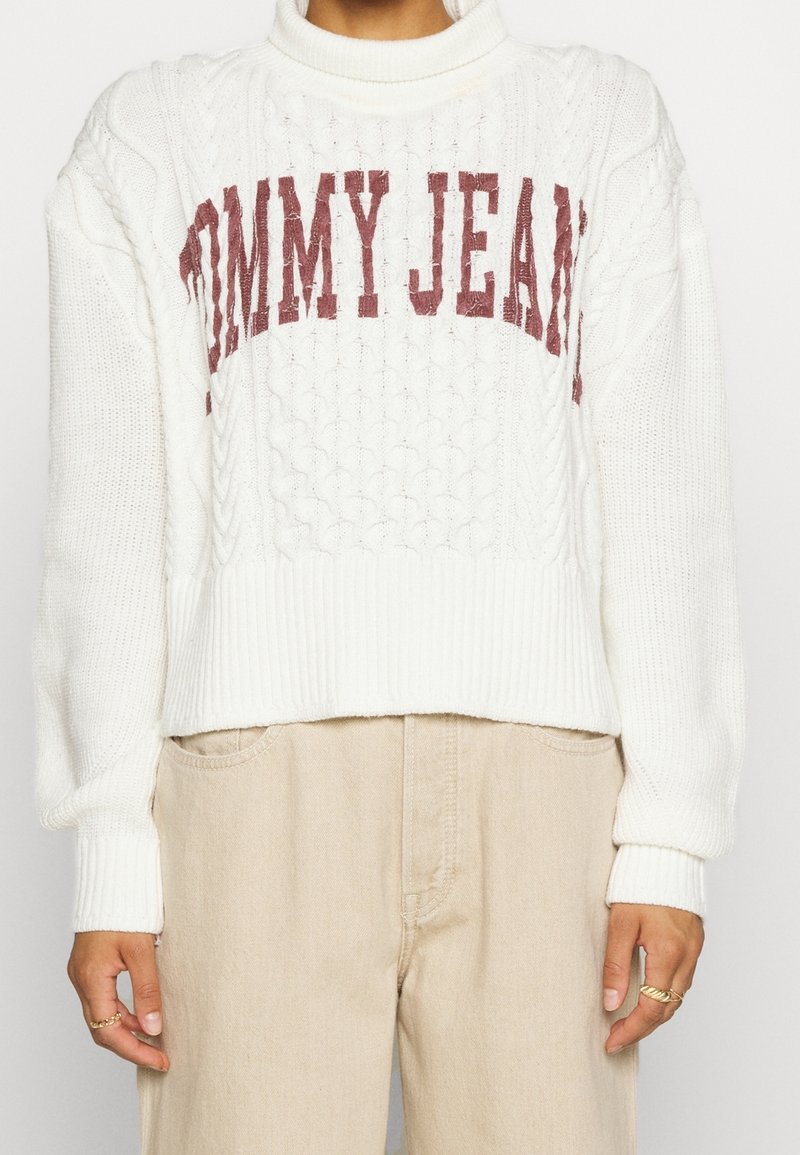 Tommy Jeans Stickad tröja - off-white