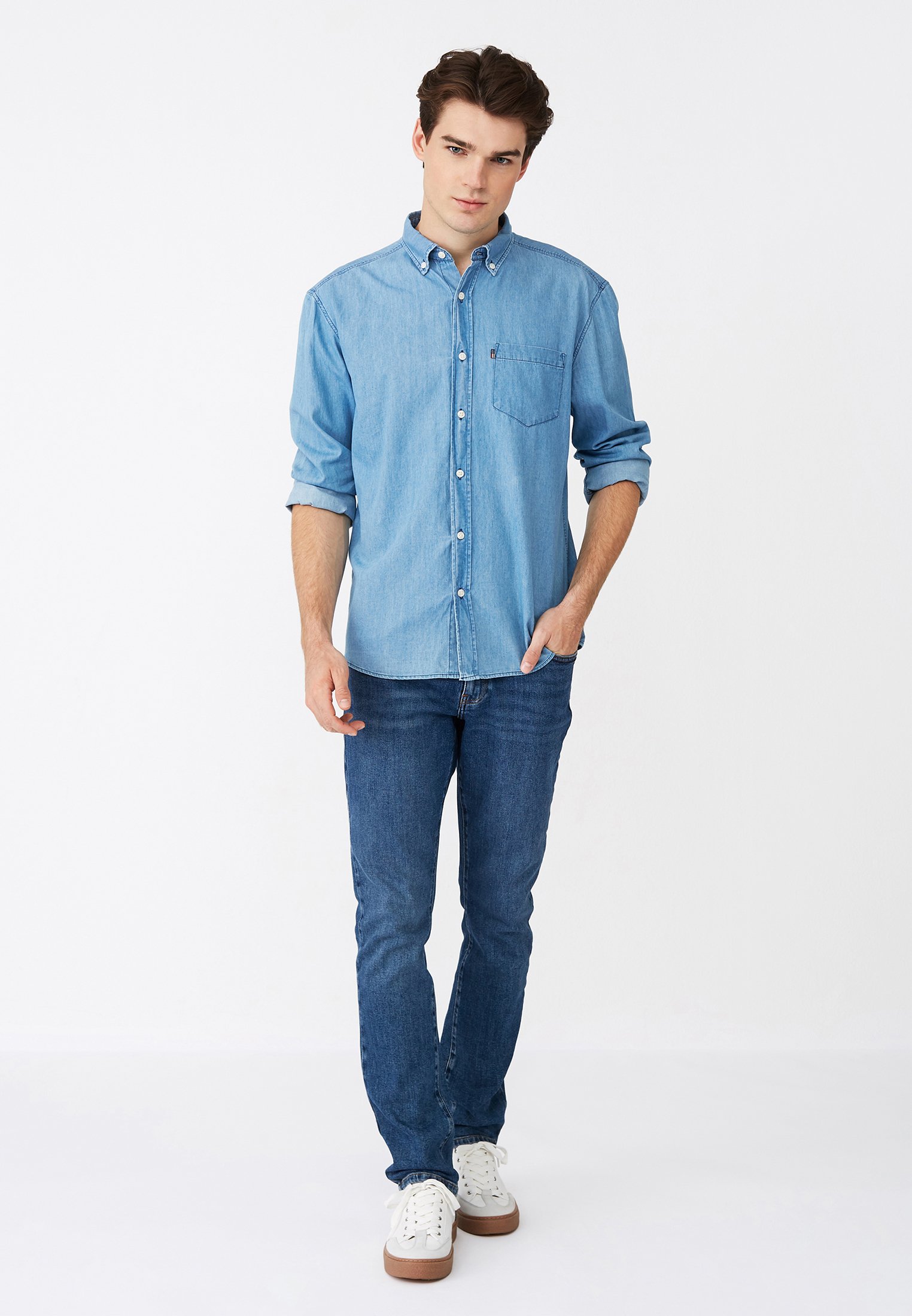 Lexington Skjorte blue denim Zalando.no Lexington Skjorte blue denim Zalando.no