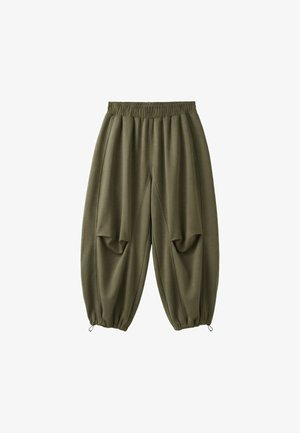 Stradivarius, BALLOON JOGGER TROUSERS WITH STOPPERS 07307455 - Pantalon de survêtement - khaki