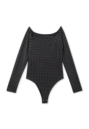 Terranova A CON STRASS - Maglietta a manica lunga - nero