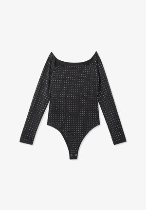 Terranova A CON STRASS - Maglietta a manica lunga - nero
