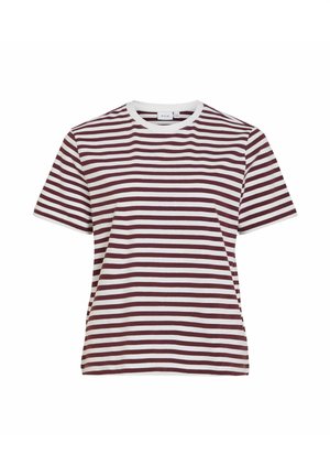 VILA, T-SHIRT RUNDHALS - T-shirts med print - port royale