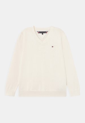 Tommy Hilfiger ESSENTIAL V NECK - Maglione - ivory petal