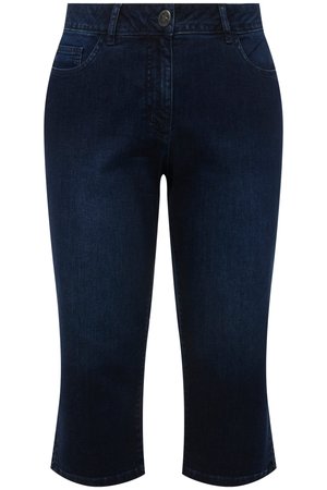 Angel of Style, 3 4-CAPRI CARRIE STRETCHKOMFORT 5-POCKET - Shorts vaqueros - dark blue