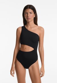 OYSHO ASYMMETRIC Swimsuit black Zalando