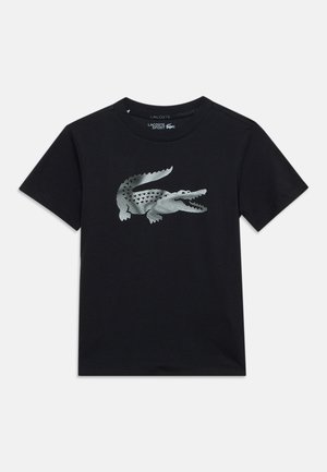 Lacoste, OFF COURT TEE - T-shirts print - noir