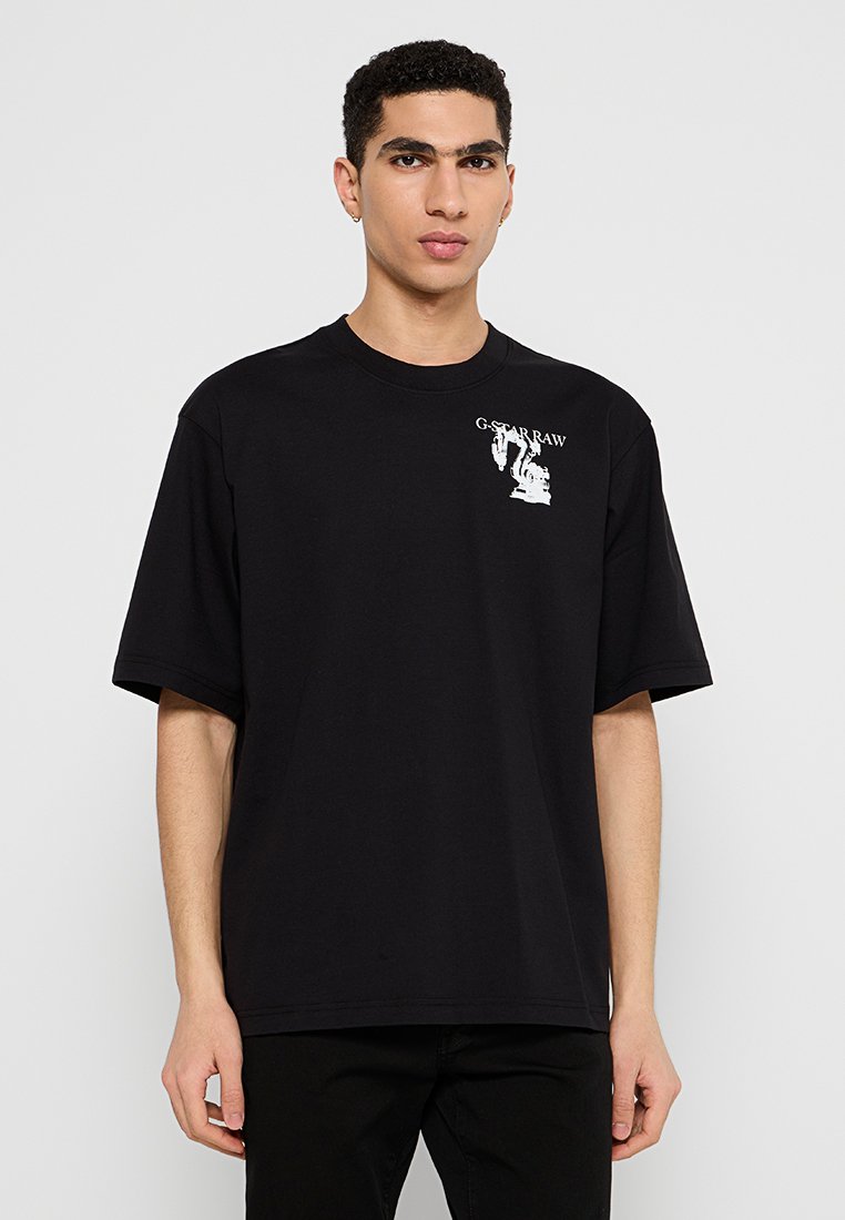 G-Star T-shirt print zwart