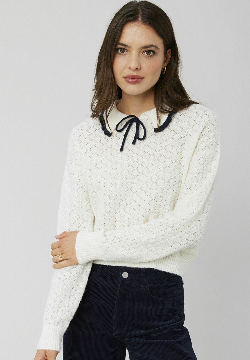 BZB AJOURÉ - Pullover - ecru