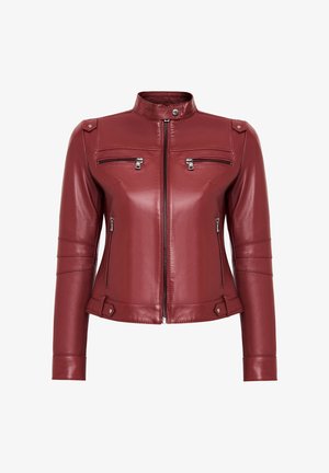 Derimod, DERIMOD LEATHER JACKET VICKY LEATHER JACKET - Chaqueta de cuero - dark red