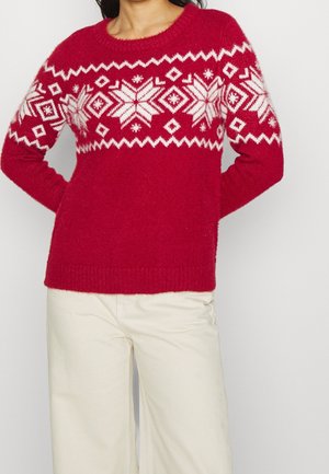 Strickpullover - red