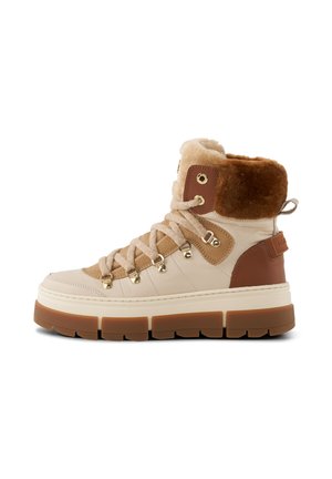 Winter boots - beige/cognac
