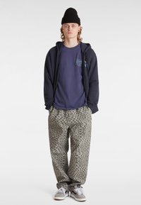 Vans WALL FULL - Felpa con zip - dark blue