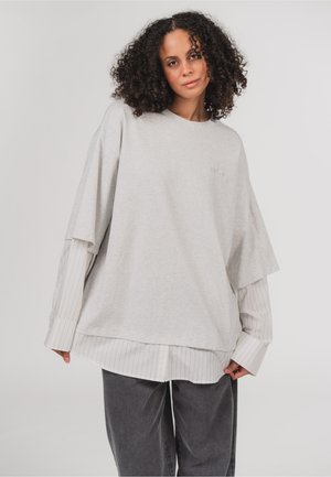 Karo Kauer Label, BEKLEIDUNG LONGSLEEVE LAYERED XT - Long sleeved top - grey