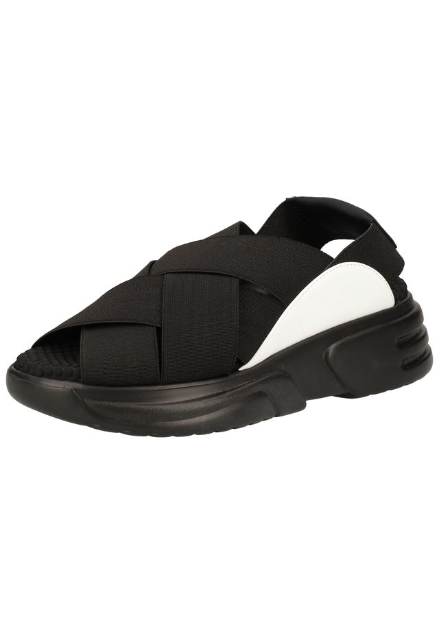SANDALEN - Plateausandaler - multi nero/bianco ex001