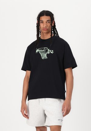 New Balance HOOPS TRADITION GRAPHIC UNISEX - T-shirt print - black