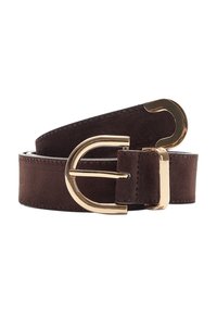 WITH ROUND BUCKLE - Cintura - camel