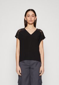 Vero Moda Tall - VMRUSK V NECK - Blouse - black Image miniature 1