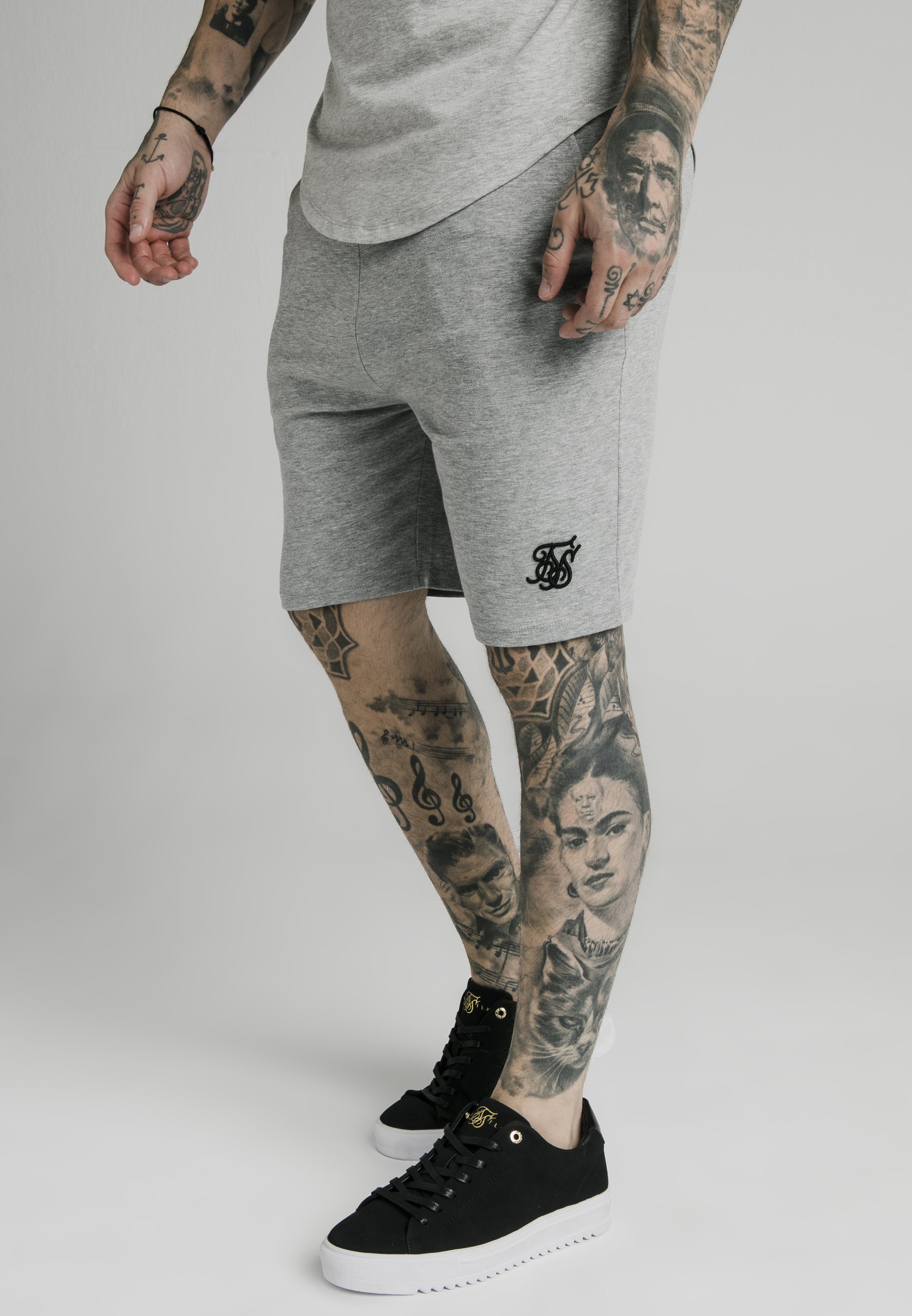 Grey Marl Loose Fit Jersey Short