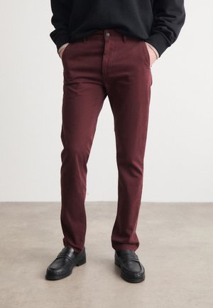 BOSS SLIM - Chino - dark red