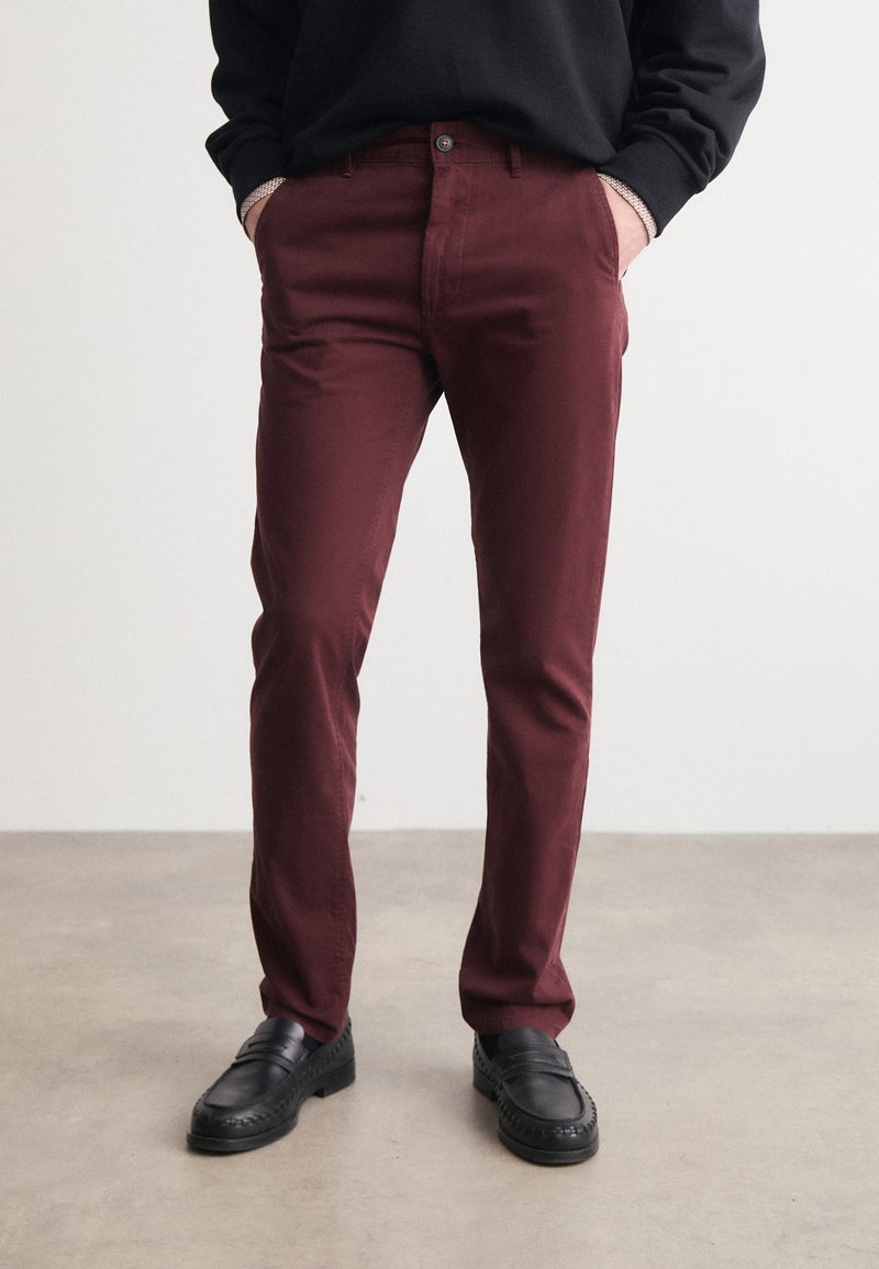 BOSS SLIM - Chino - dark red