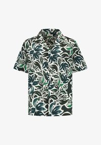 Atlasīts, green floral leaves