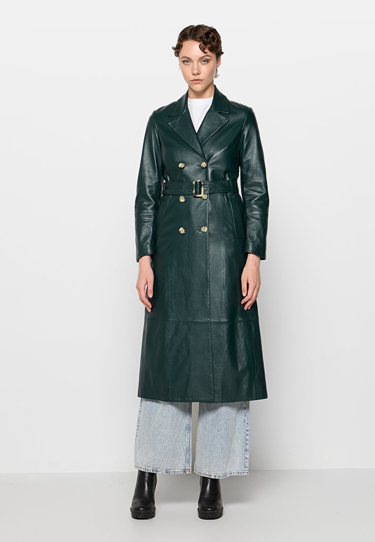 IVY OAK Trenchcoat donkergroen