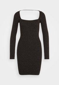 Robe fourreau - black/silver