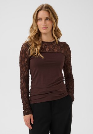 Love Copenhagen, LCLELA LONG SLEEVE T-SHIRT - T-shirt à manches longues - chocolate plum