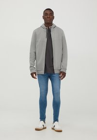 Terranova TECNICO - Felpa con zip - grigio piombo