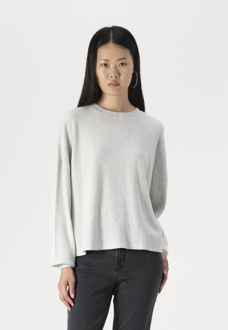 Abercrombie & Fitch WAFFLE DOLMAN  - Ilgarankovis viršutinės dalies drabužis - grey