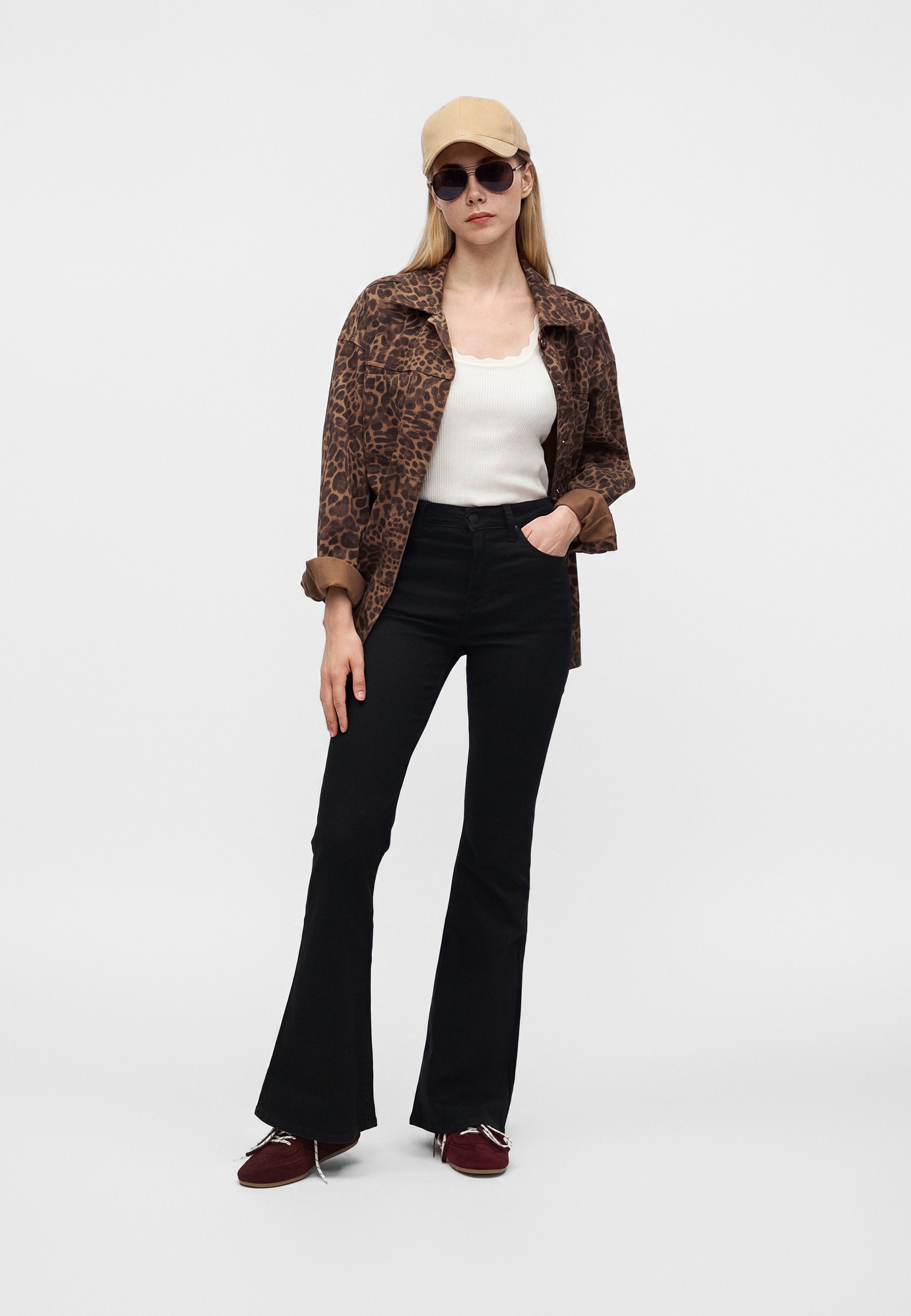 Lee BREESE - Flared Jeans - black/black denim - Zalando.co.uk