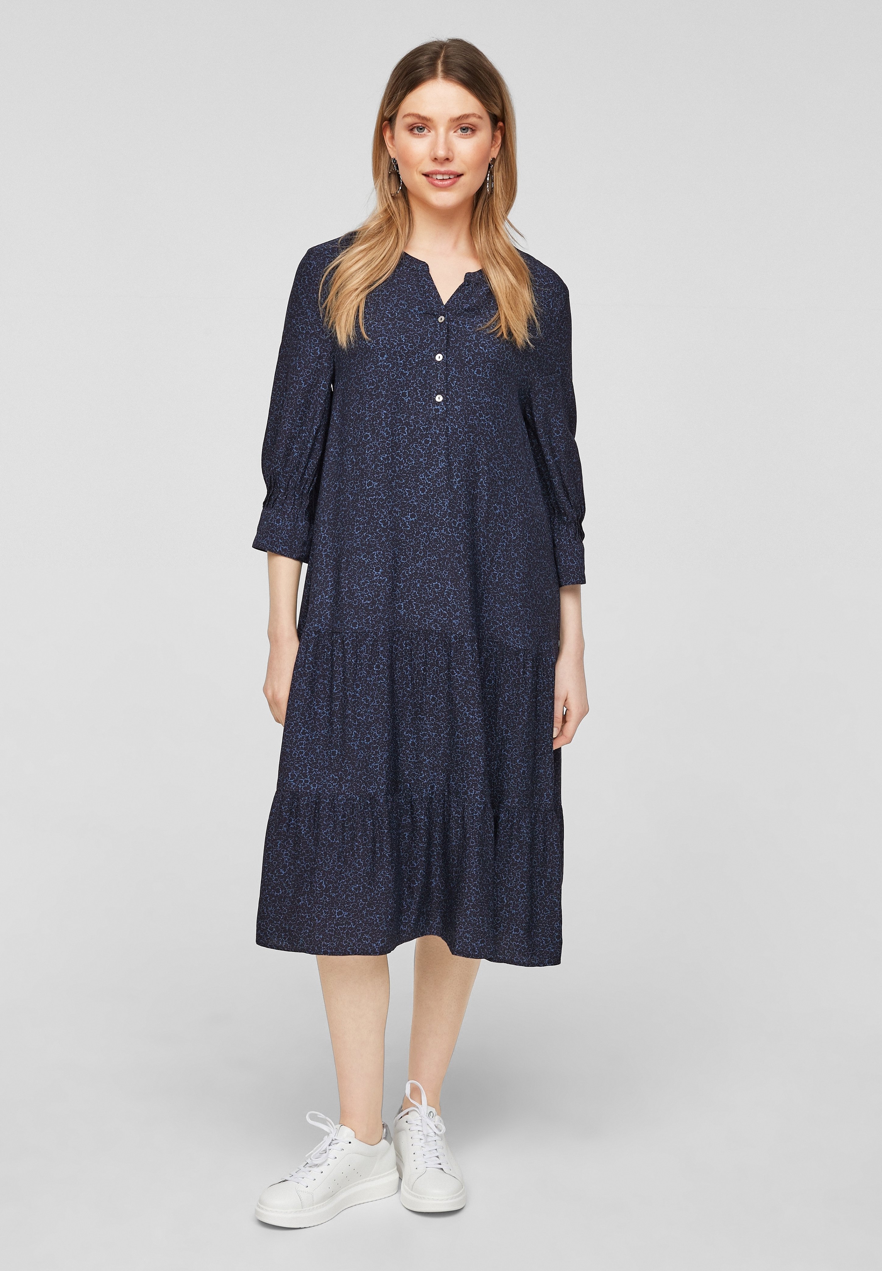 s.Oliver Freizeitkleid - navy aop/royal - Zalando.de