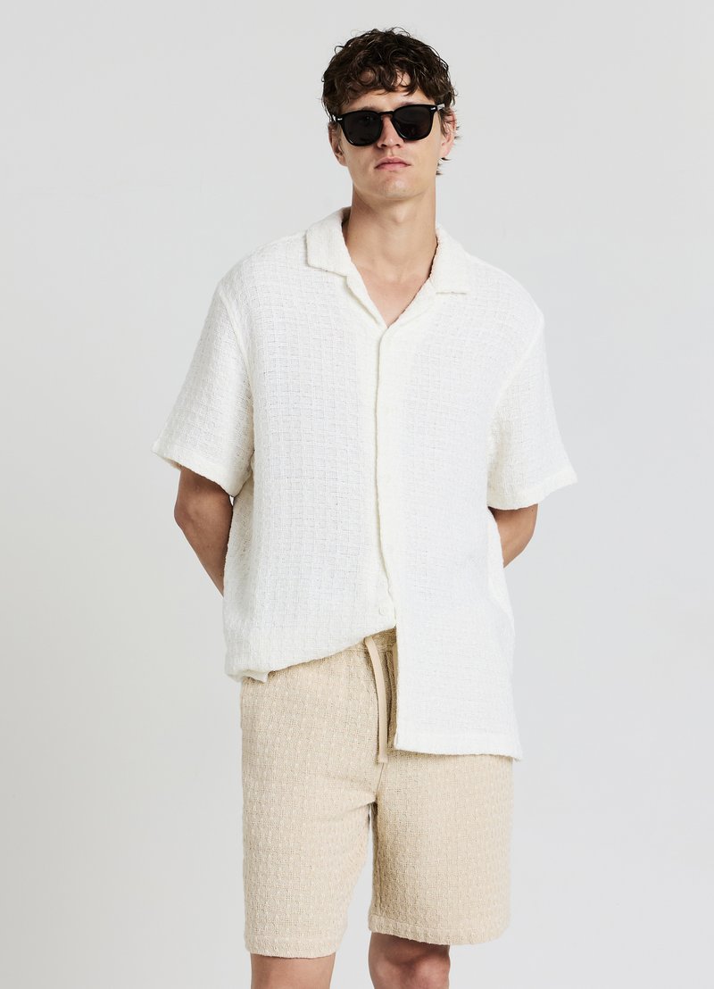 Calliope BOWLING LAVORATO - Camicia - bianco lana