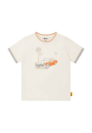 Print T-shirt - antique white