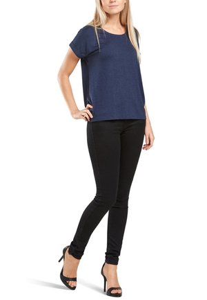 ONLY, T-shirt basique - dark-blue denim